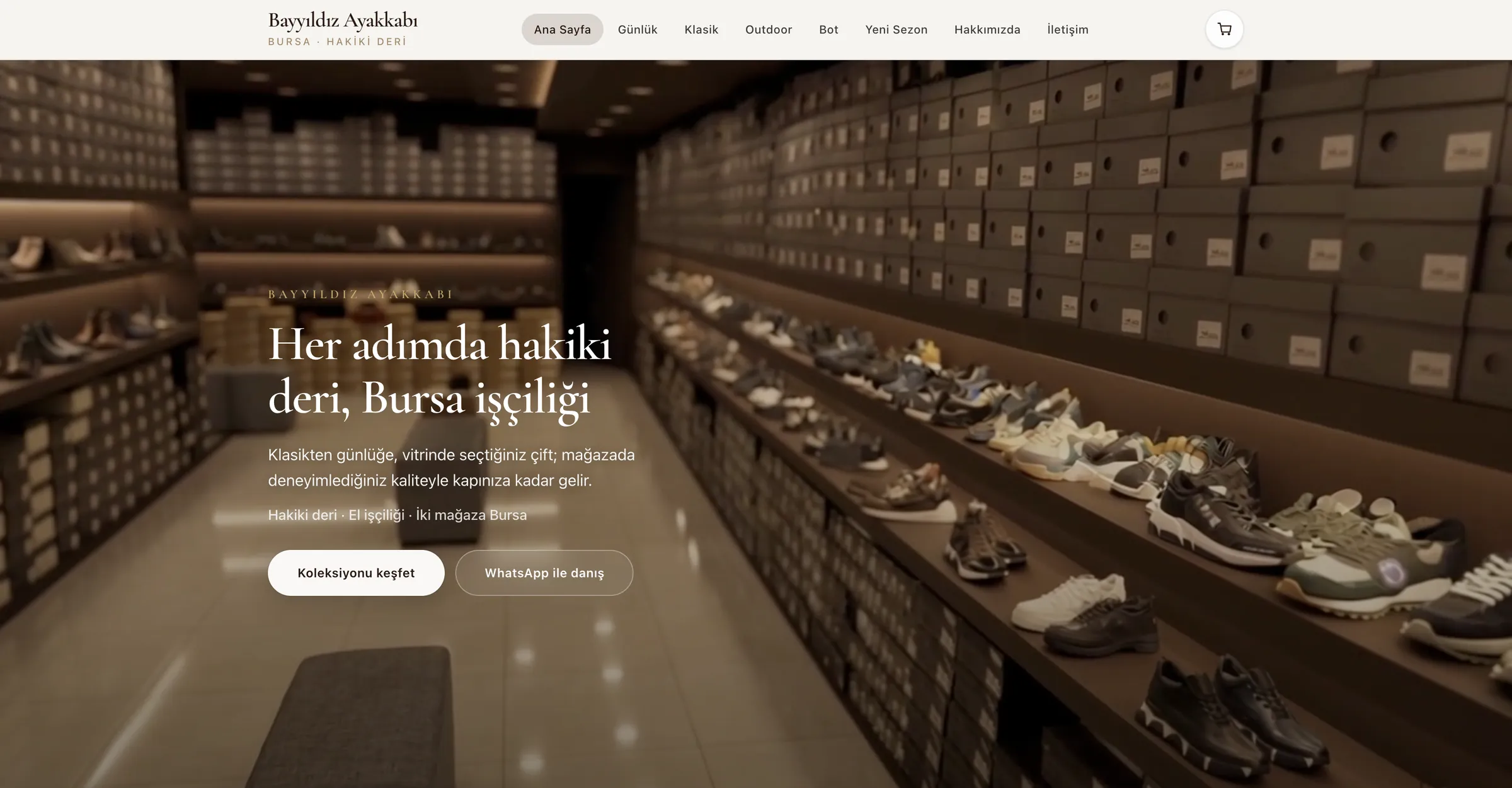 Finished BayYıldız website presentation reinforcing the completed digital presence